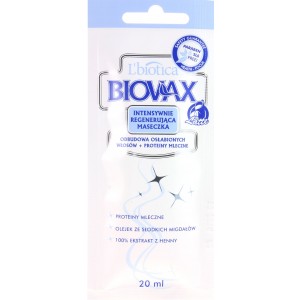 BIOVAX LATTE Odbudowa osłabionych włosów +proteiny mleczne